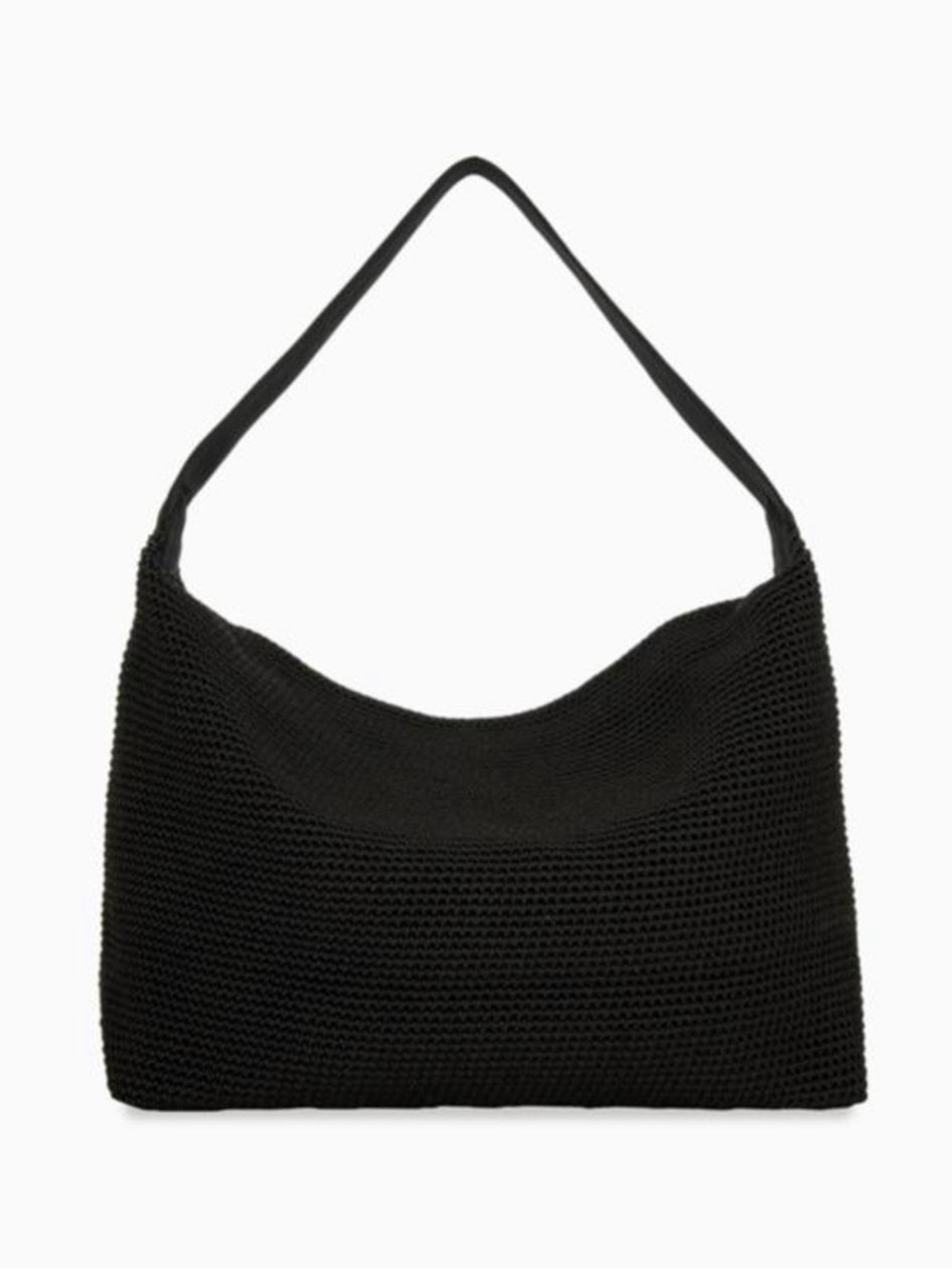The Sak Black Knit Hobo Shoulder Bag